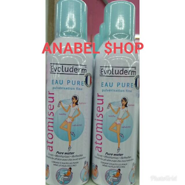 Evoluderm Atomiseur Pure Water Spray Facial Freshener Spray Shopee