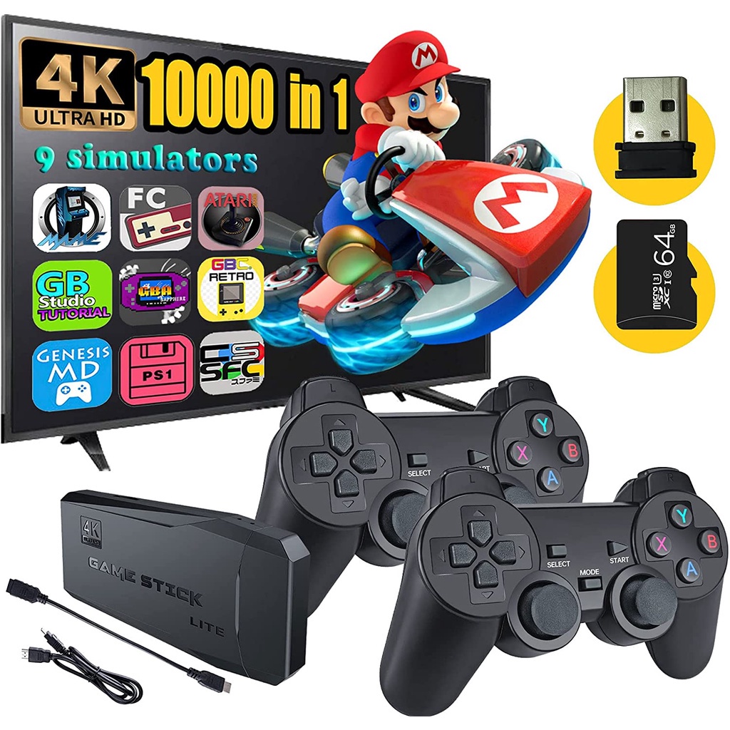 M8 Wireless Mini TV Video Game Console Stick Support 1080P HDMI Output  Buit-in 10000+ Games | Shopee Singapore