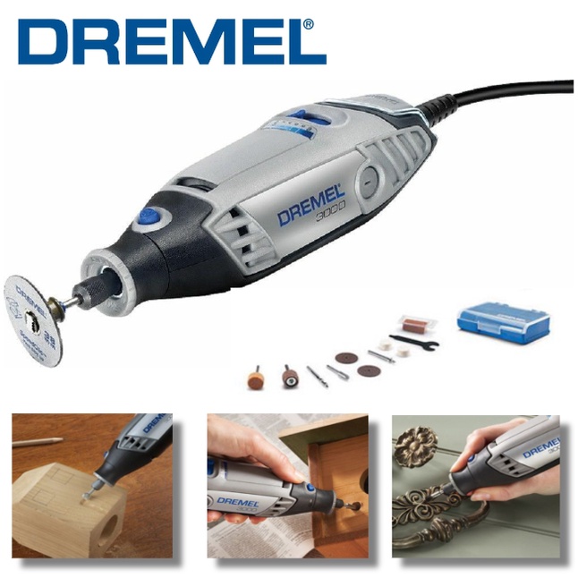 Dremel Rotary tool 3000-N/10 Variable 220v Speed Rotary Tool with 10 ...