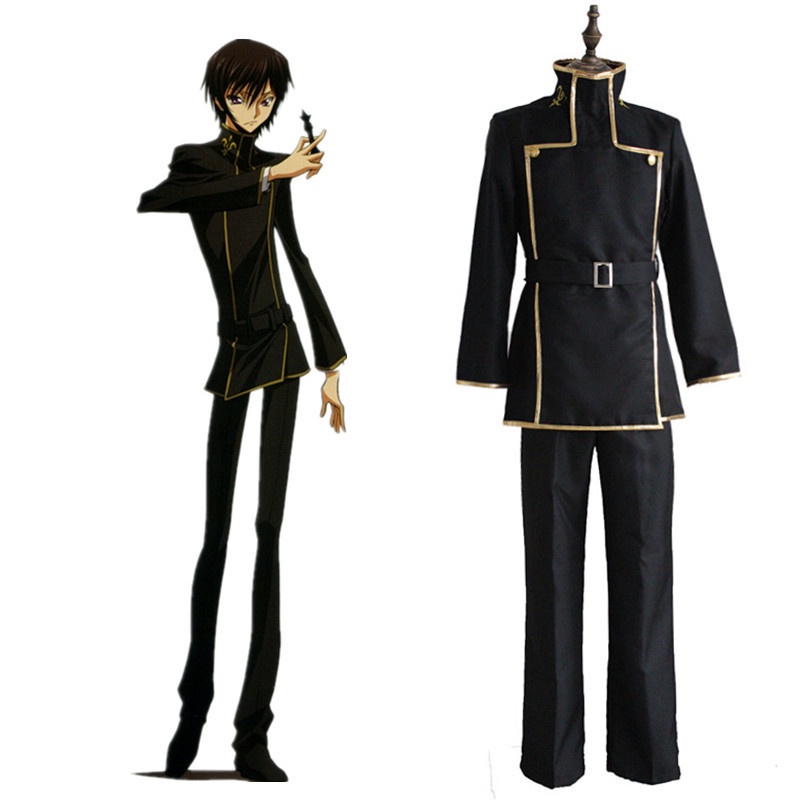 Anime Code Geass Lelouch Of The Rebellion Cosplay Lelouch Lamperouge Coat Pant Belt Suit Man 5921