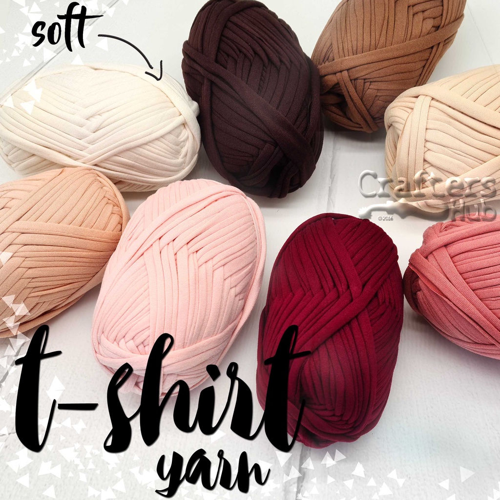 25mm wide non-pilling T-shirt yarn / Fabric yarn (SOLID COLOUR 