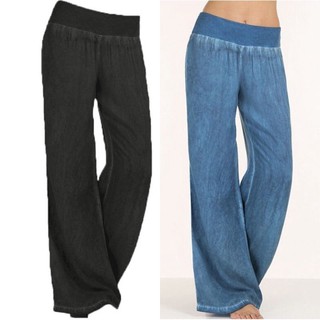 High Waist Slim Casual Street Hippie Pants Women Boho Printed Flared Wide  Legs Long Trousers 2021 Summer Bell Bottoms - Pants & Capris - AliExpress