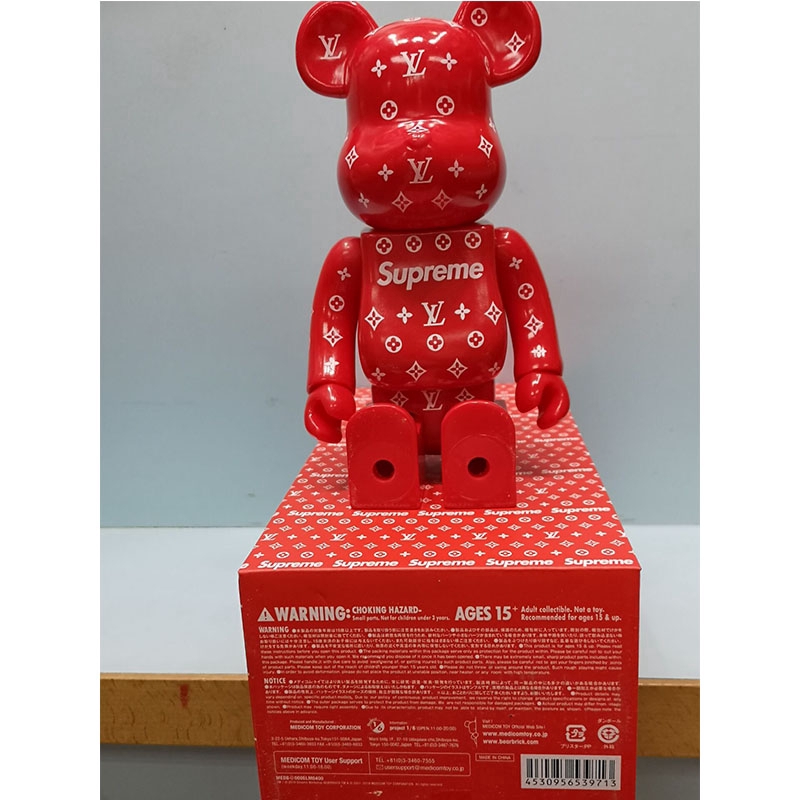 Qoo10 - Popular LV xSupreme And Fragment Design Bearbrick 400% Action  Figures  : Collectibles & B