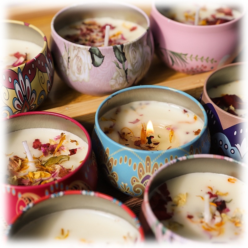 [SG STOCK] Scented Candles Dried Flowers Handmade Christmas Gift