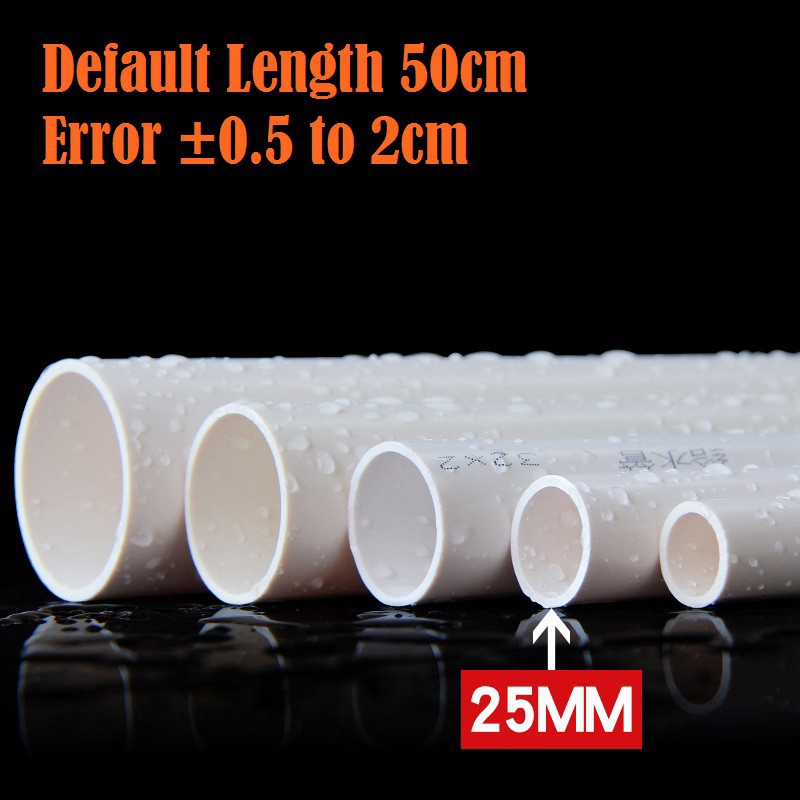 PVC Pipe White Color Aquarium Hard Pipe Drinking Water Outer Diameter