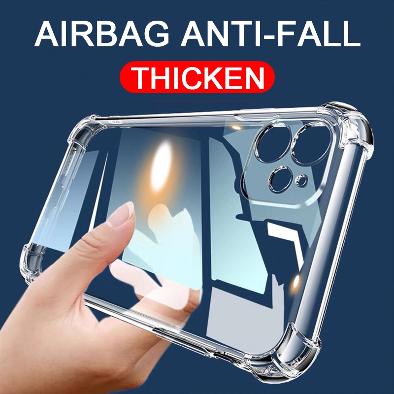 For iPhone 14 13 12 11 Pro Max Plus Mini XR XS Max 8 7 6 6s Plus SE 2020 Luxury Soft TPU Silicone Transparent Shockproof Phone Case