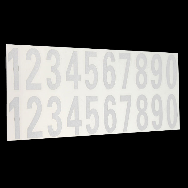 2PCS Car Digits Numeral Car Or House Door Street Address Mailbox Number ...