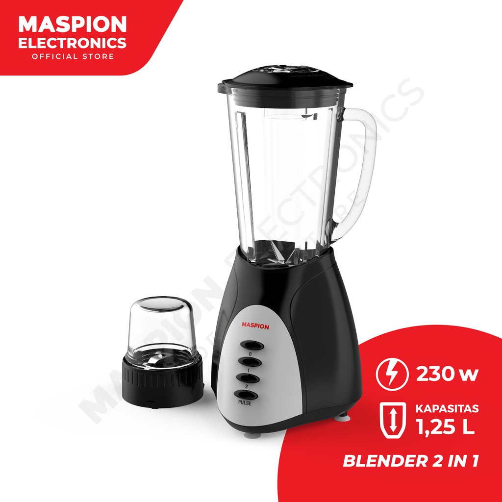 Maspion Pelumat Blender with Dry Miller 1.25 Liter MT-1569 - Gambar 2