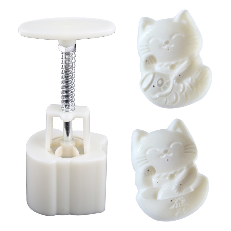 75g Mooncake Mould Lucky Rabbit Creative Auspicious Cookie Stamp Chinese Traditional Dessert Decoration Tool Mung Bean Cake I.1077695939