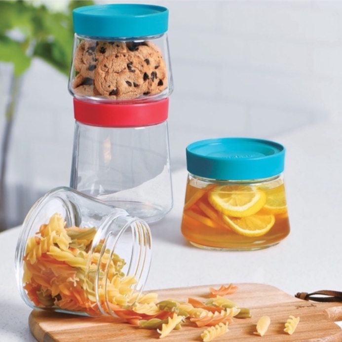 Luminarc Sealed Pot Swing Glass Jar Condiment Bottle Food Storage ...