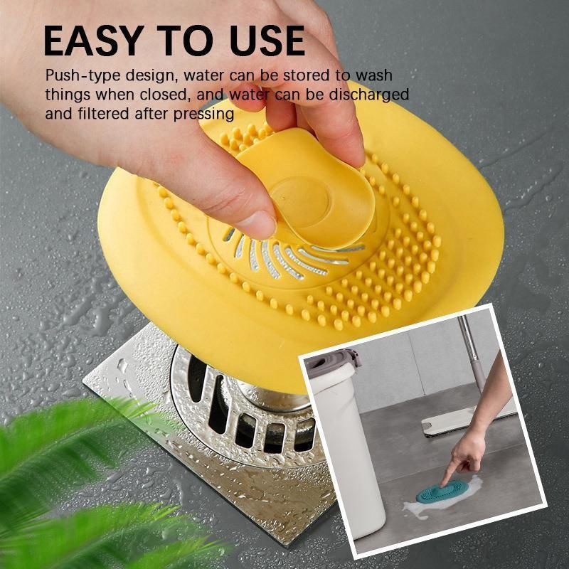 Silicone Sink Drain Strainer: Deodorant Plug, Hair Catcher, Shower/Bathtub/Floor  Filter Stopper, Washbasin Protector, Easy-to-Clean TPR Material - China  Drain, Floor Drain