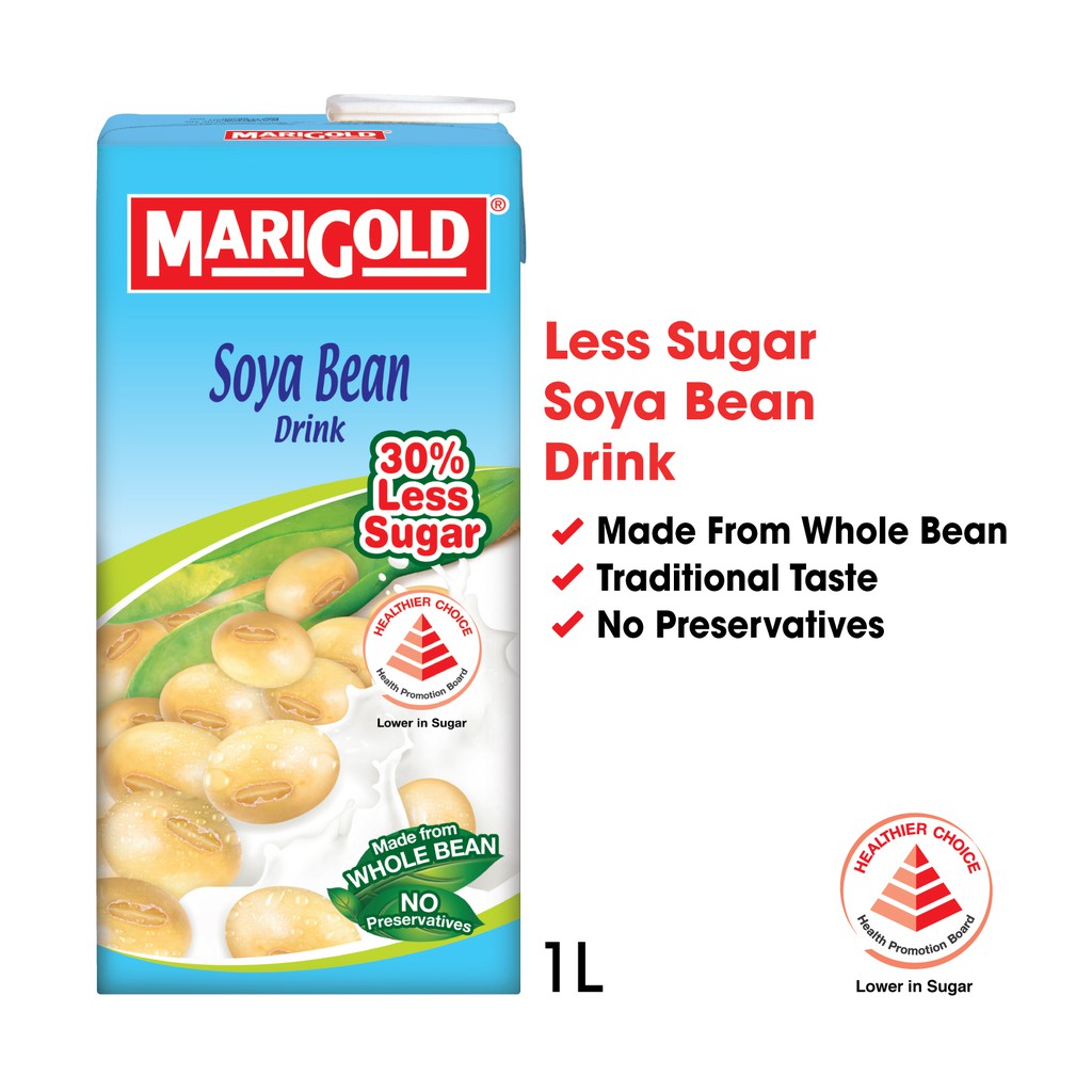 Marigold Asian Drinks LS Soya Bean 1L (Halal) Shopee Singapore