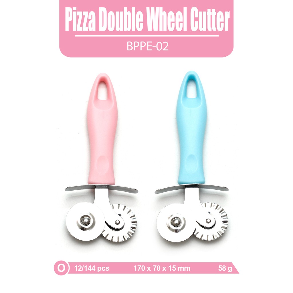 CaTalina Alat Pemotong Pizza Dua Mata Pizza Cutter - Gambar 3
