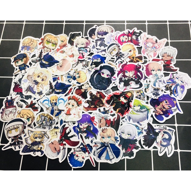 Fatestaynight sticker 30 different silk presses / fate grand sticker ...