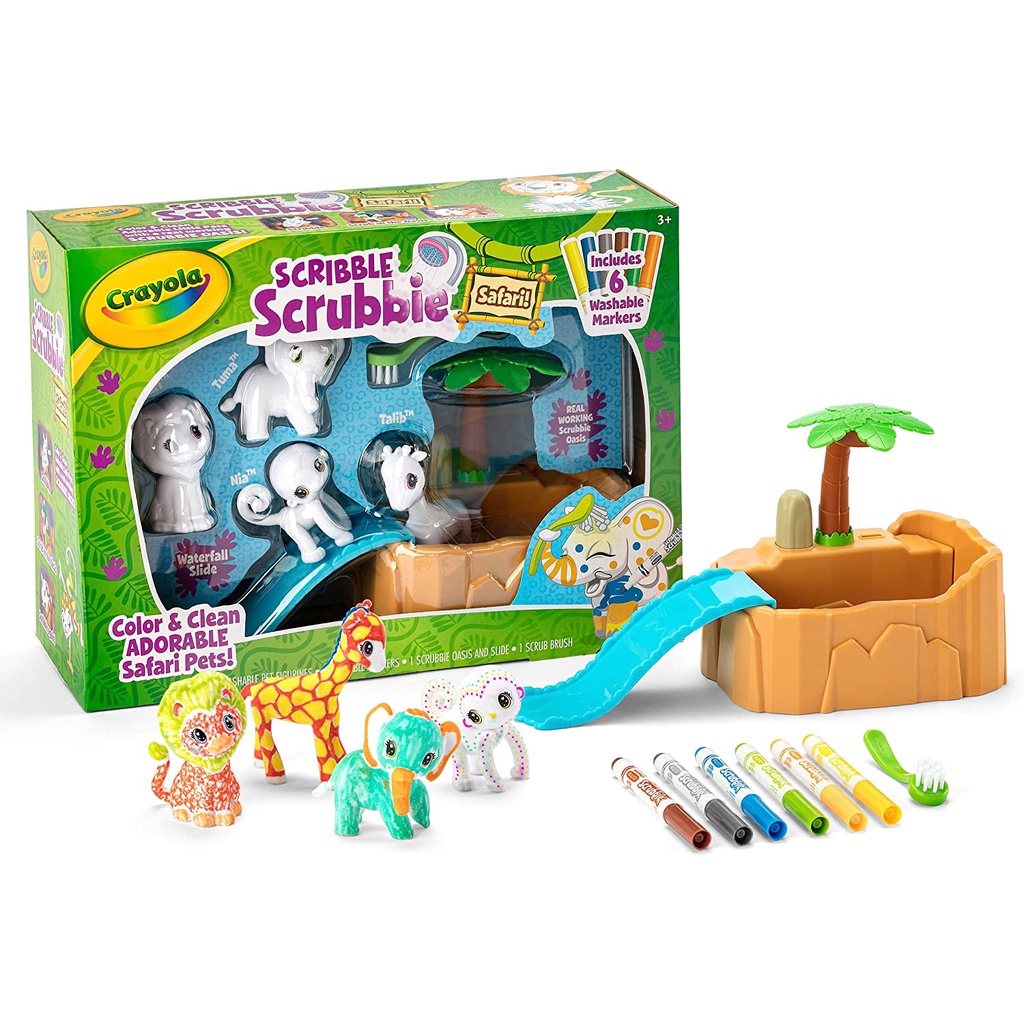 Crayola Scribble Scrubbie Peculiar Pets, Pet Care Toy, Includes Working Tub  & Washable Markers, Gifts for Kids, Ages 3+ 