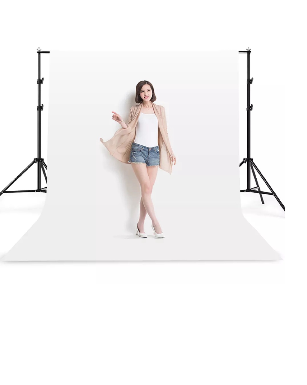 eDSLRs Photo Video Studio Background Backdrop Stand Kit 2m x 2m 2.6m x ...