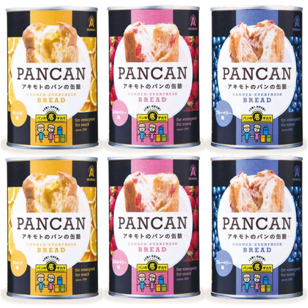 Pan Akimoto PANCAN Canned Bread 6can set (blueberry, orange