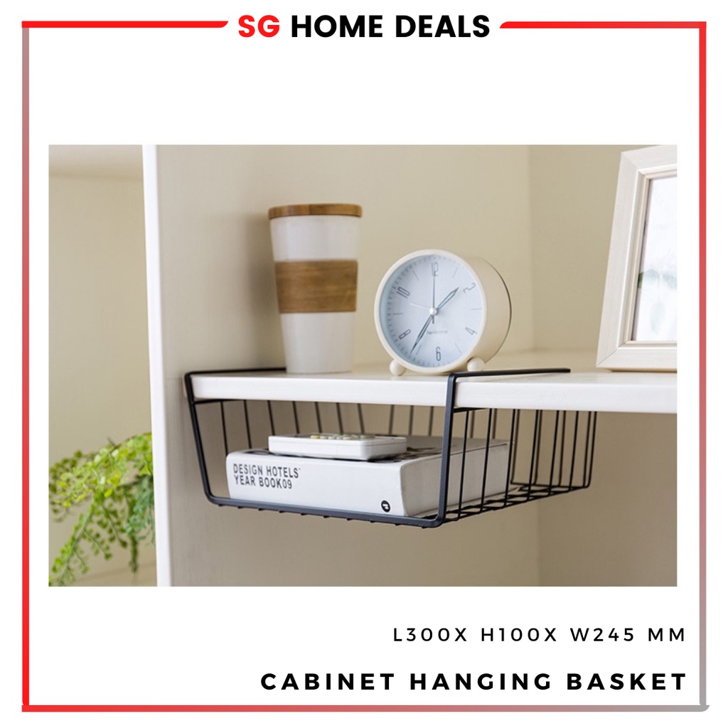 [SG STOCKS] Multipurpose Cabinet Hanging Basket Rack / Metal Hanging ...