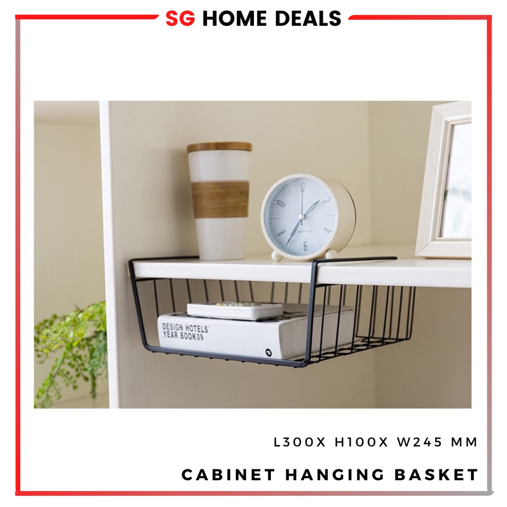 Multipurpose Hanging Under Shelf Cabinet Storage Basket Cabinet