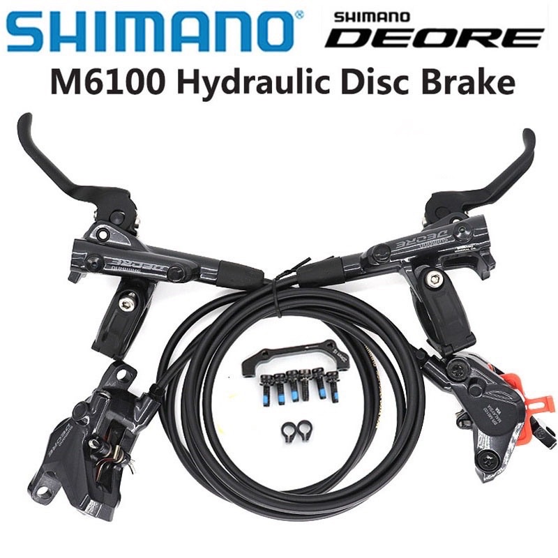 SG LOCAL STOCK Shimano Deore M6100 2 Pistons M6120 4 Pistons Hydraulic Disc Brake Set Shopee Singapore