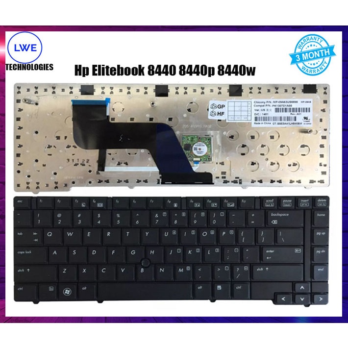 Hp Elitebook 8440P 8440W 8440 594052-051 Keyboard For Laptop | Shopee ...