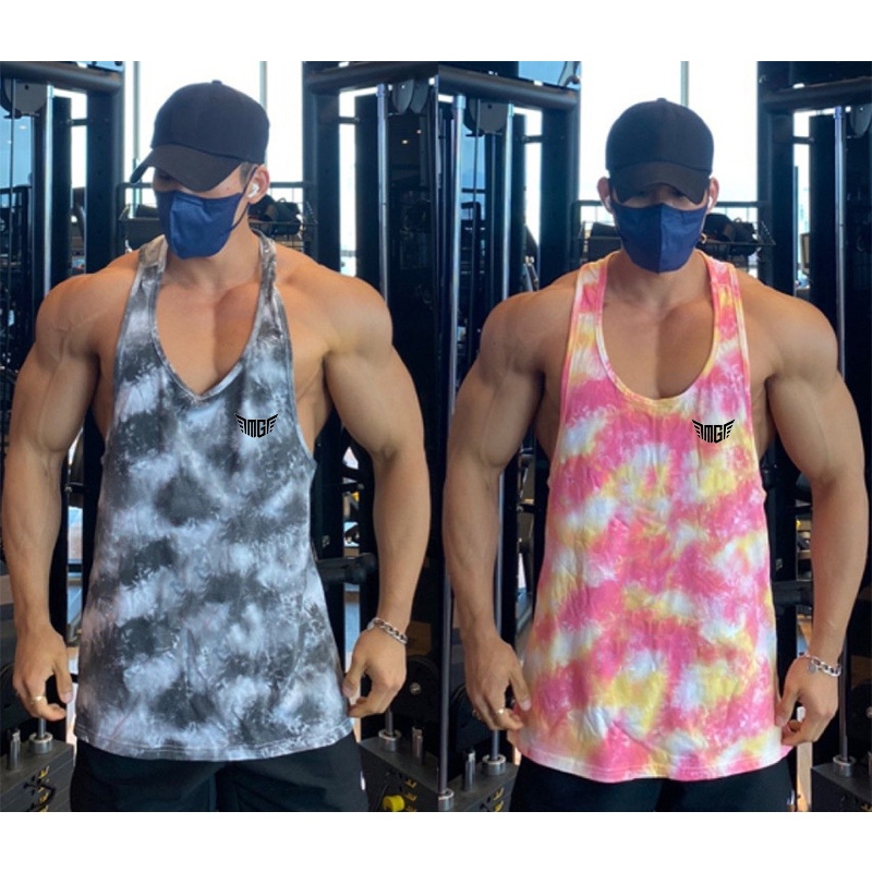 Mens Fitness Camouflage Bodybuilding Sleeveless Vest Workout Gym Running Tank Top Mesh Casual Clothing Muscle Singlets Tops