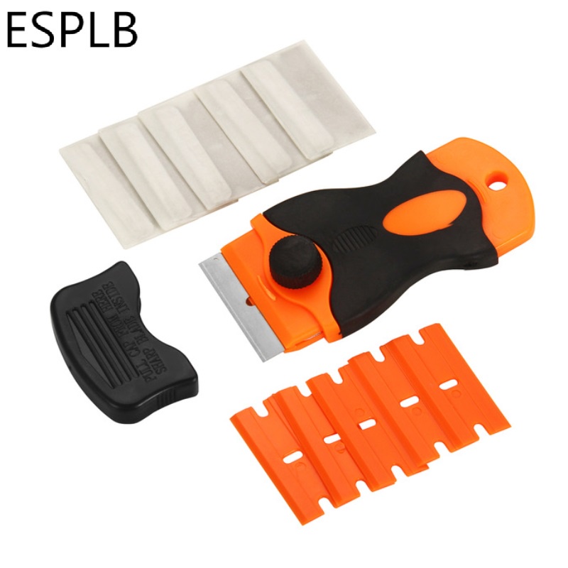 Razor Scraper Car Window Blade Knife Cleaner Ceramic Glass Sticker LOCA UV Glue Cleaner Remover Automotive Film Ceramic Tool