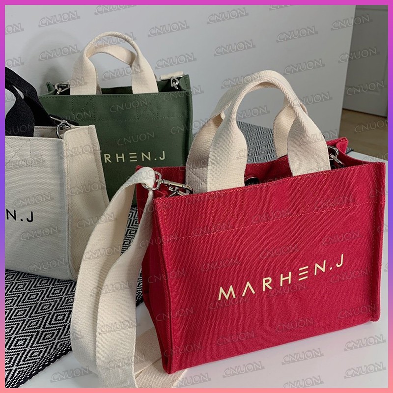 MAR.J Shoulder Bags Korean fashion business casual multi-layer canvas crossbody handbag