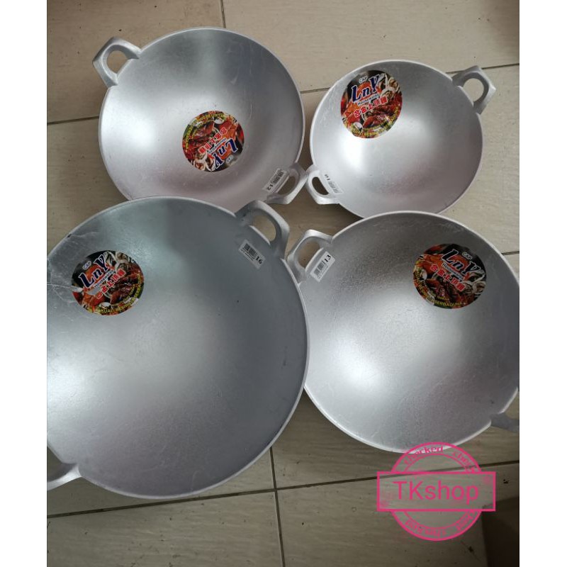 Double Handle Aluminium Wokkuali Dua Tangkai Shopee Singapore