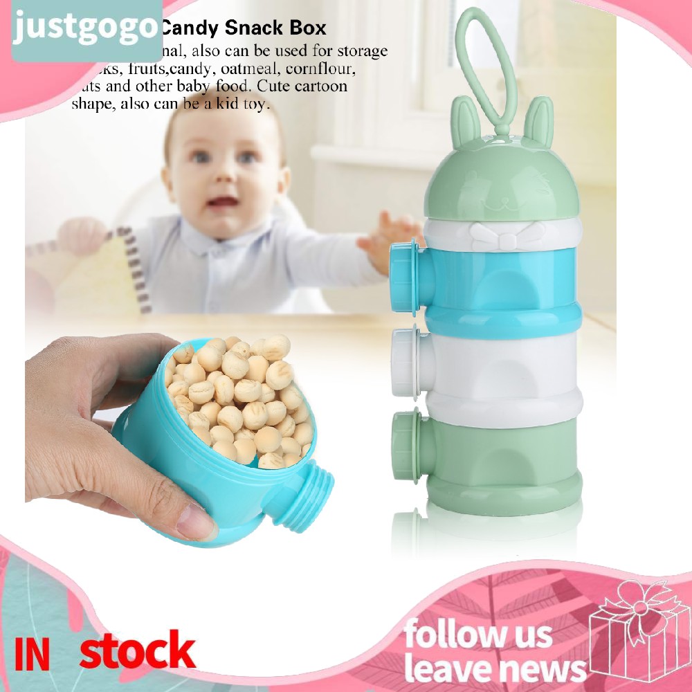 Portable Baby Food Storage Box Cartoon Infant Milk Powder Box