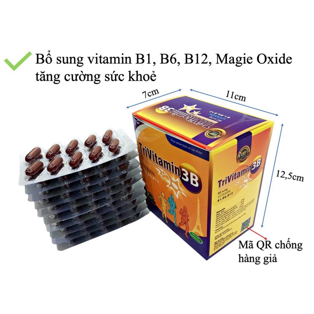 Trivitamin 3B Oral Tablet Helps To Eat Well And Sleep Well, Reduce Pain