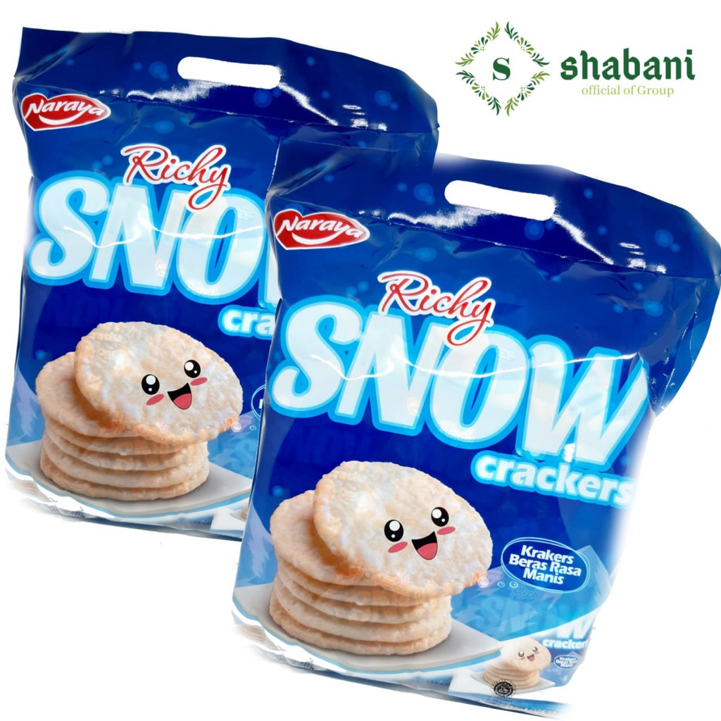 Naraya Richy Rice Crackers Snow 320gr/sweet Flavored Rice Crackers/Healthy Snacks Shopee Singapore
