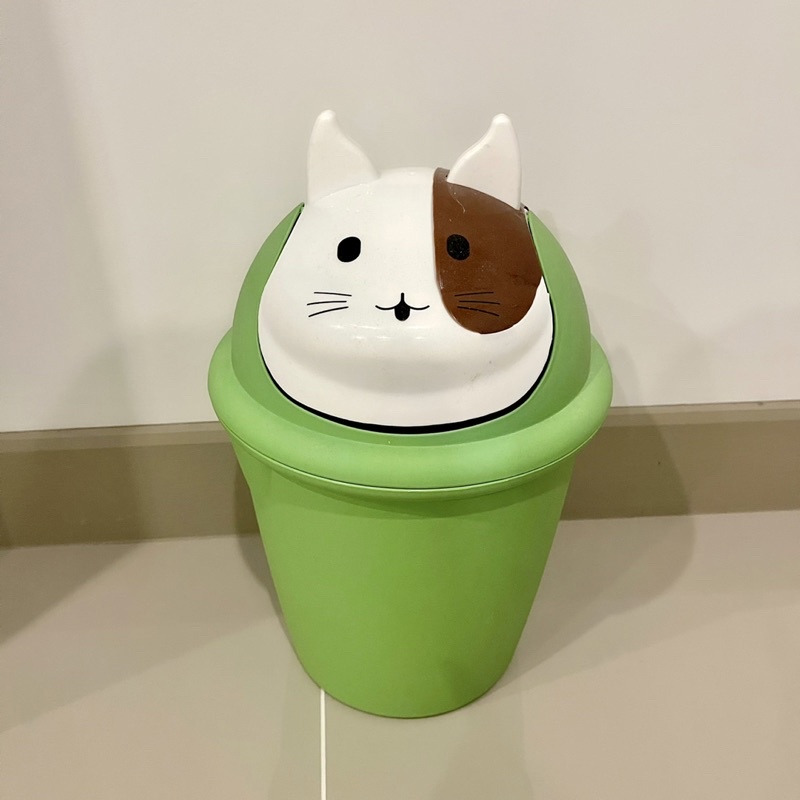 New!! Cartoon Trash Can Dog Trash Can, Rotating Lid Trash Bin, Dog