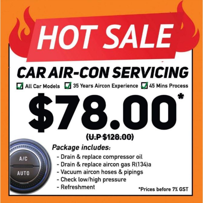 Car deals aircon service