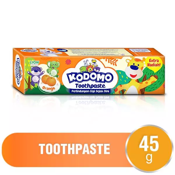 Kodomo Pasta Gigi Orange Tube 45 gr x2 - Gambar 2