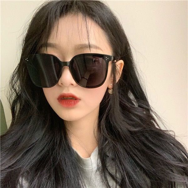 Sunglasses Korean Round Face Street Shooting Retro Big Frame Personality  Fashion All-match Glasses