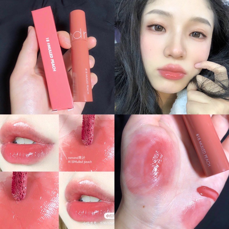 Romand Juicy Lasting Tint 18 Mulled Peach Lipstick | Shopee Singapore