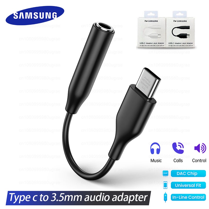 Samsung USB Type C To 3.5mm Jack Audio Cable Headphone Aux Adapter For