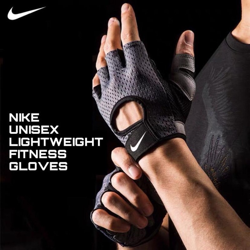 Nike Unisex Gym Training Sports Fitness Workout Exercise Weight Lifting Cycling Gloves Shopee Singapore