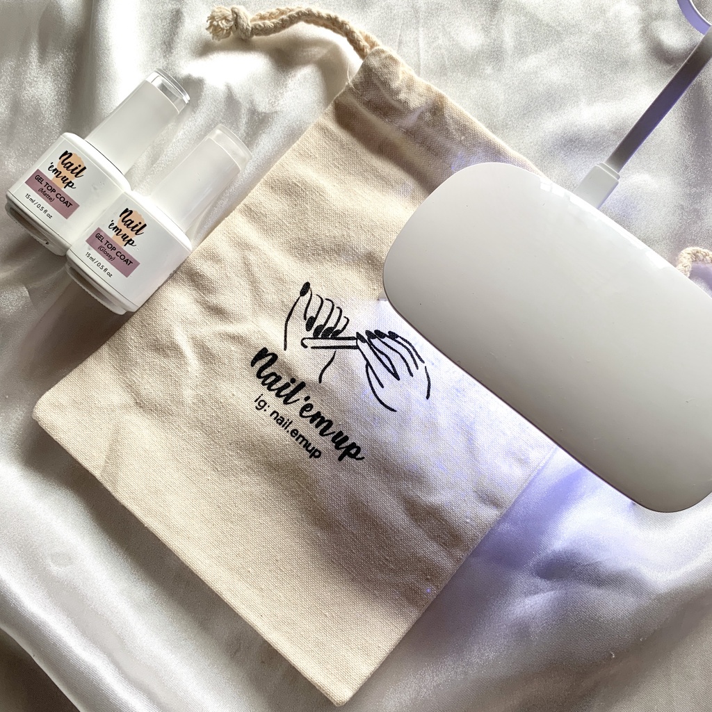 NEU Gel Top Coat (Glossy/Matte/Both) with UV Lamp Set great for