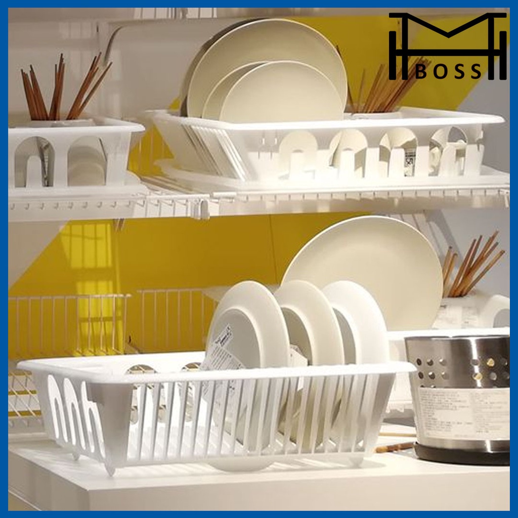 DISH DRAINER FLUNDRA DISH DRAINER WHITE DISH RACK DISH STORAGE DRAINER ...