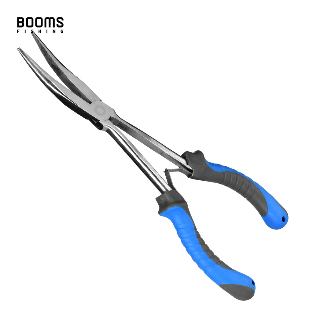 Booms Fishing F05 Stainless Steel Hook Remover Bent Long Nose Fishing Pliers