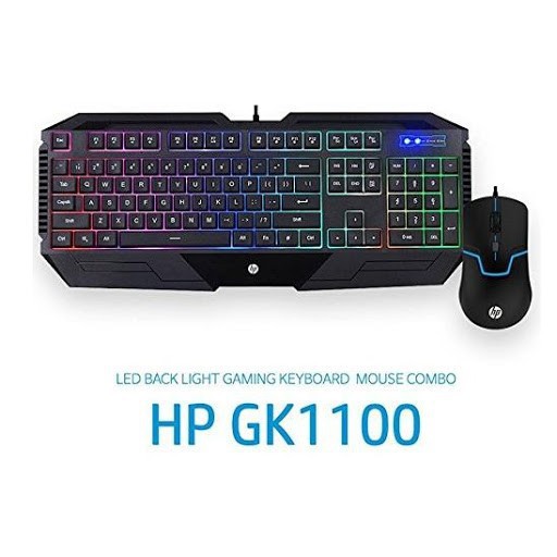 Key + Mouse combo HP GK 1100 (Keyboad + Model HP GK 1100 Black led ...