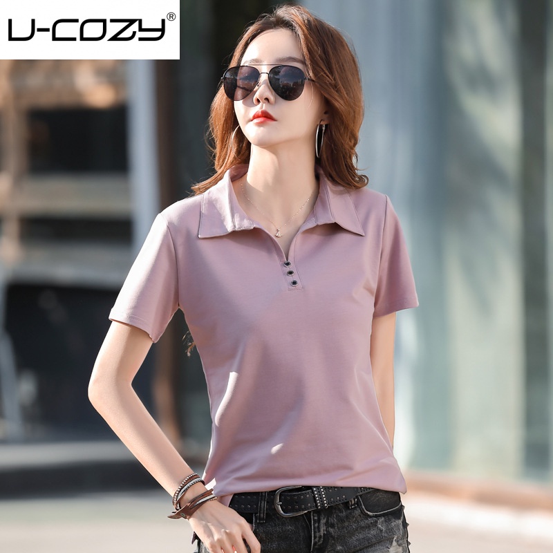 short sleeve polo women