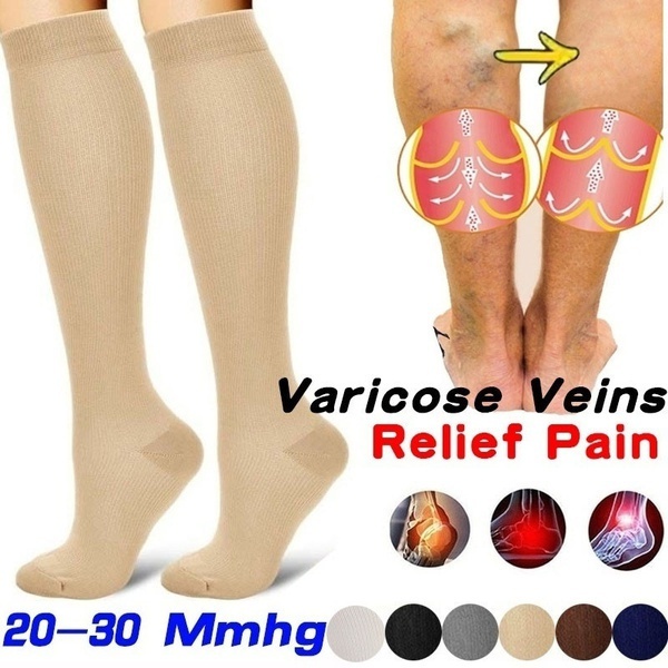 Compression Socks (S-XXL) Pain Relief Calf Leg Foot Support Stocking Men &  Women