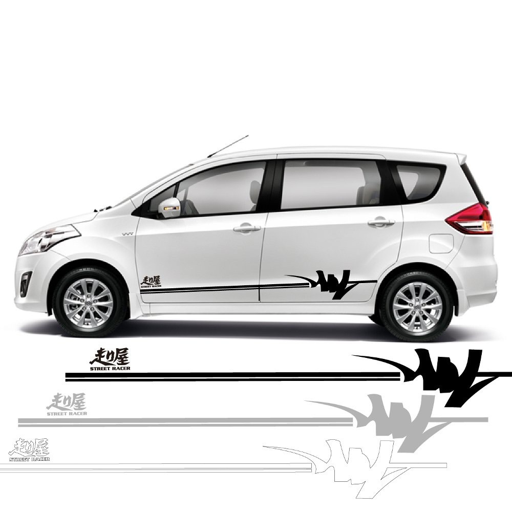Street racer motif car sticker | Shopee Singapore