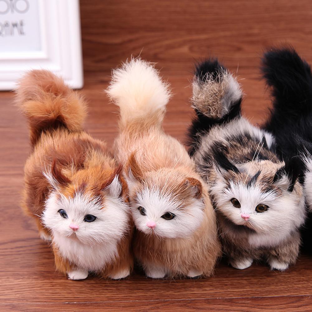 (❣Toys❣)Kids Simulation Plush Cat Stuffed Toy
