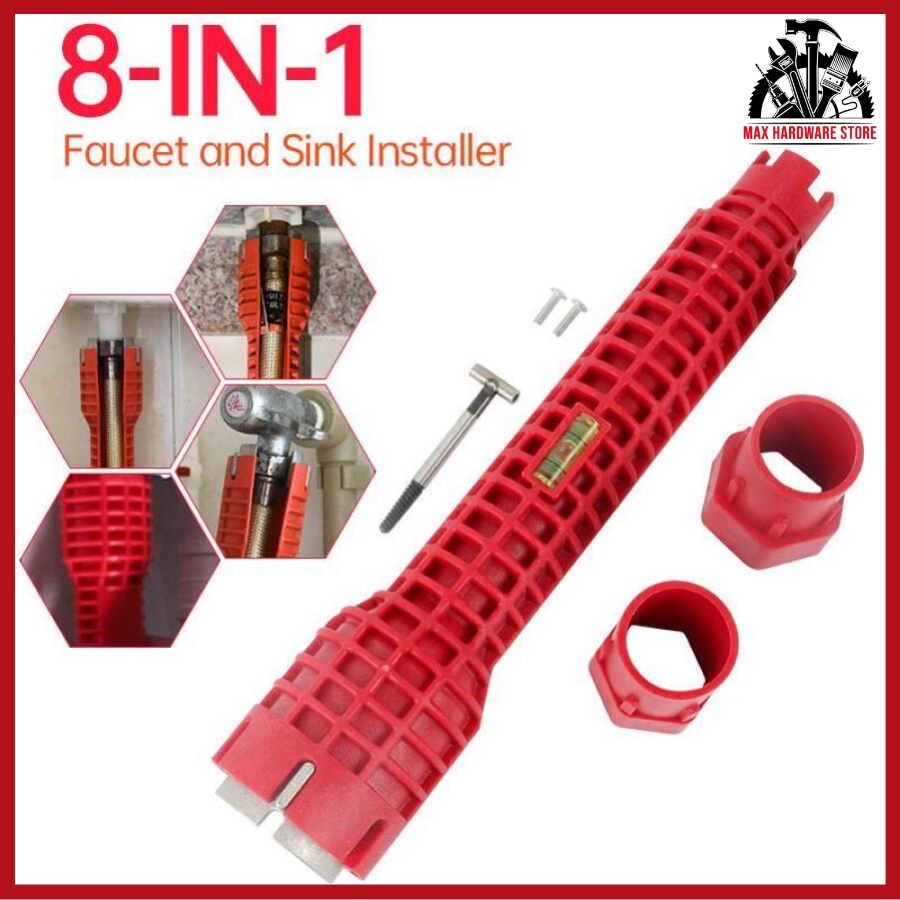 Multifunctional Sink Wrench 8 in 1/ 5 in 1 High Quality Faucet and Sink Installer Tools Sepana sinki paip 水龙头水槽扳手