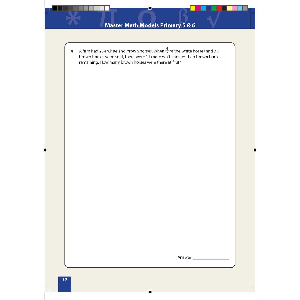 Master Math Models Primary 5 & 6 Book 4 – Challenging Problems ...