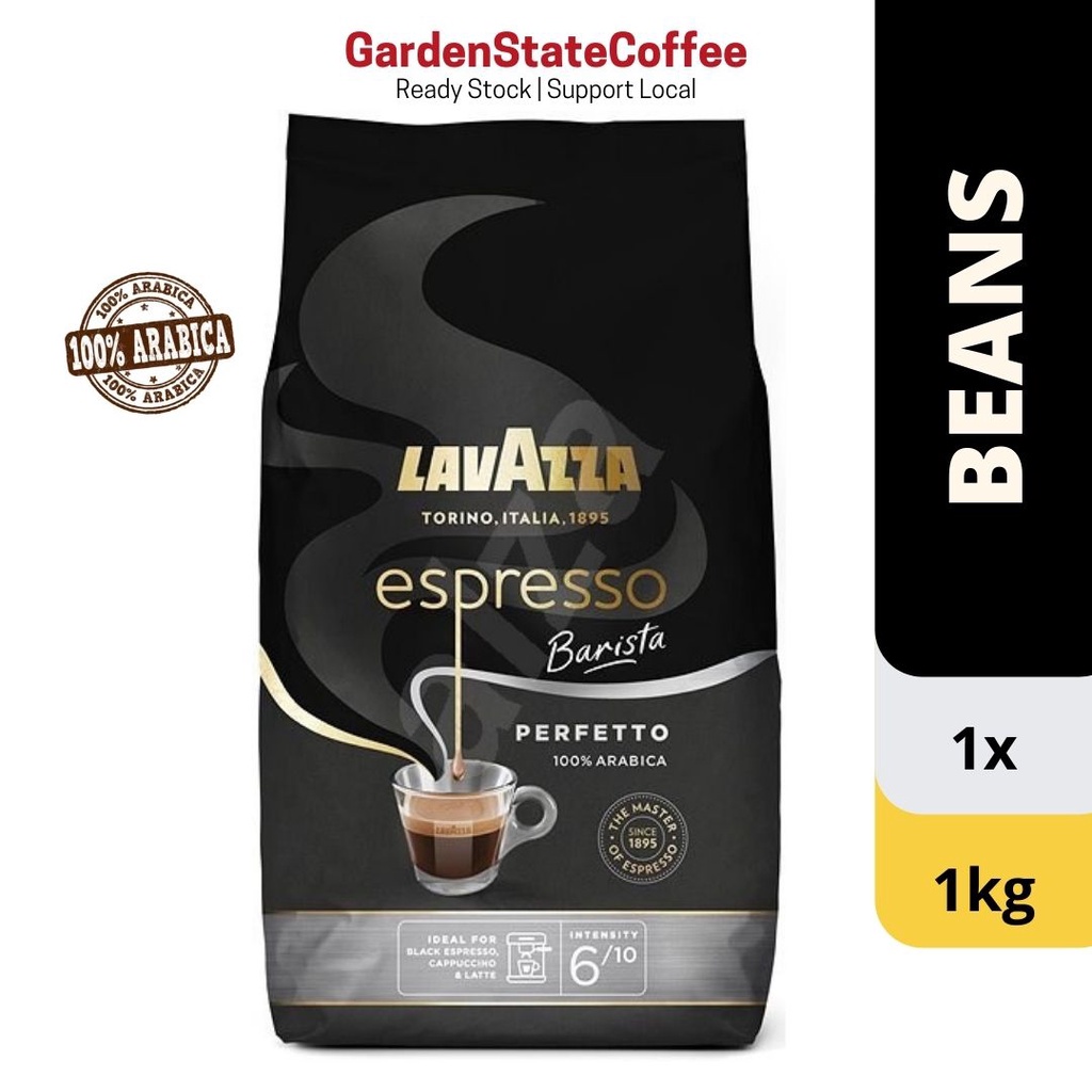 1kg Lavazza Espresso Barista Perfetto, 100% Arabica Whole Coffee Beans ...